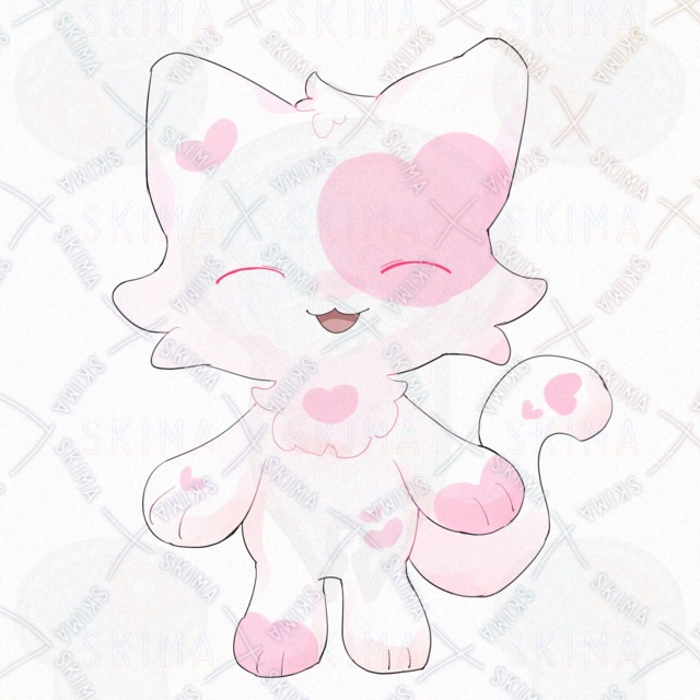 하트 고양이【10가지 표정 상품 이미지 4번째