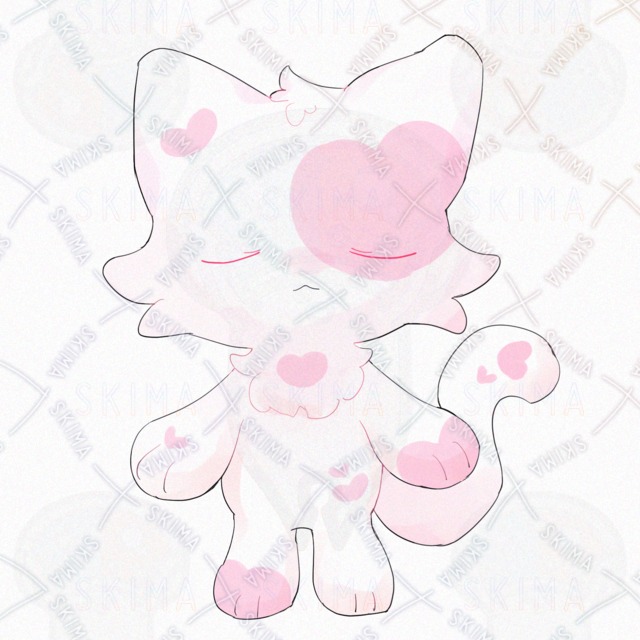 하트 고양이【10가지 표정 상품 이미지 10번째