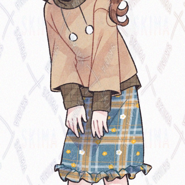 Casual Clothes × Cute and Relaxed Girl (Standing Illustration / Full Body / Commercial Use Permitted) / 8 Expressions Total [No. 04] 的商品圖片第 9 張