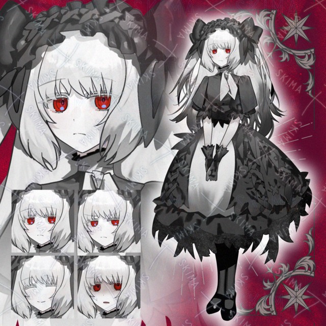 ゴシック少女【表情4種】