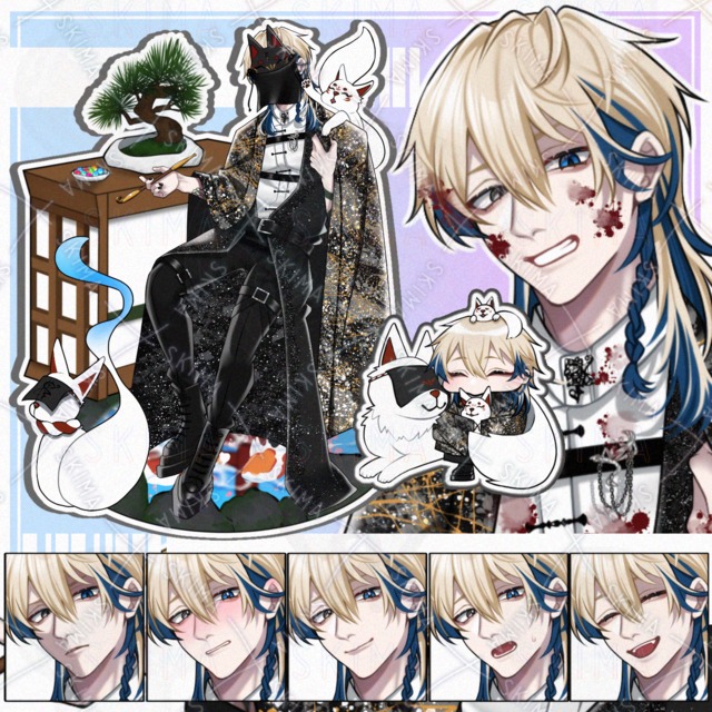 Standing Illustration Pack: Mini-Character & Japanese–Western Male Character with 7 Expressions 的商品圖片