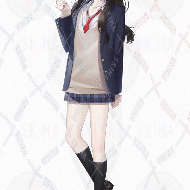 Woman in Blazer Uniform — Standard Expression & 6 Variations 的商品圖片第 7 張