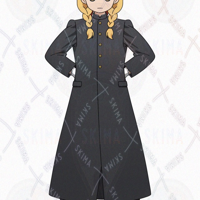 【表情6種】応援団の元気な女の子の商品画像2枚目