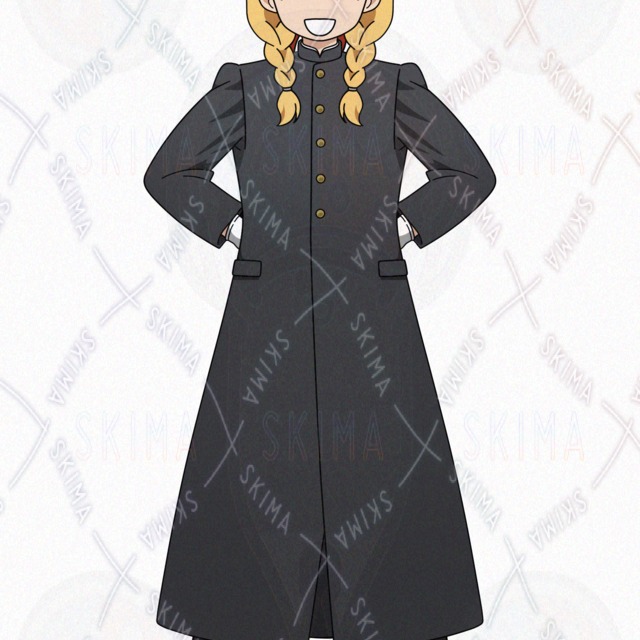 【表情6種】応援団の元気な女の子の商品画像7枚目