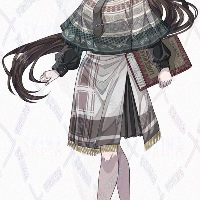 【逆光＆表情差分6種】エスニック系ファッションの少女【透過PNG】の商品画像6枚目