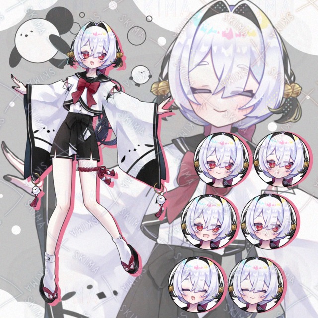 Long-tailed Tit Girl – 7 Expressions 的商品圖片