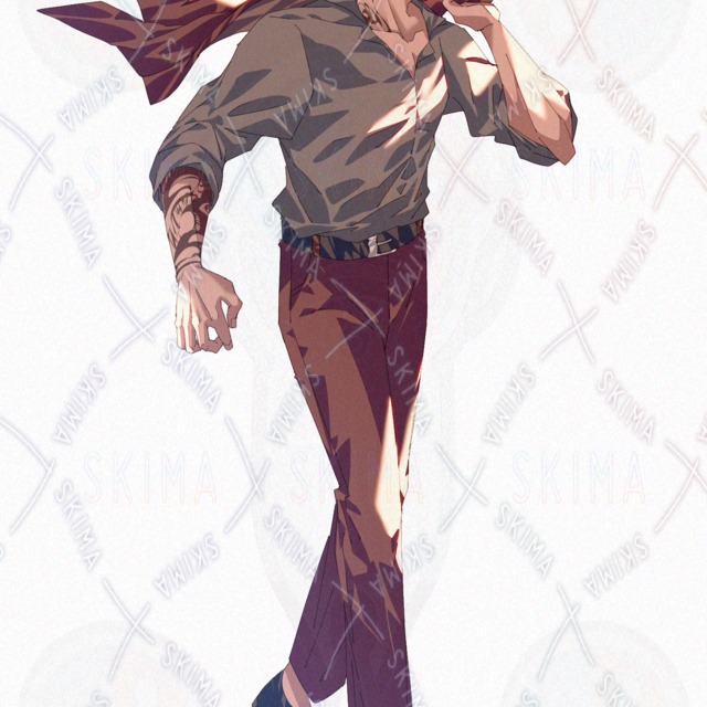 Image 5 of Suit-Clad Middle-Aged Fantasy Man with Shaved Head and Sunglasses — Variations Included