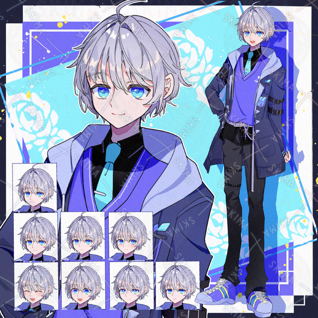 水色ネクタイの子の商品画像