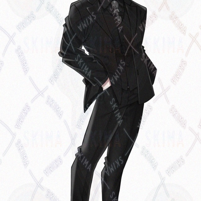 스탠딩 그림】+미니 캐릭터/수트 2종/남성 캐릭터【표정 각 4종】등 상품 이미지 7번째