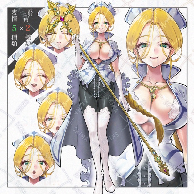 清楚風 金髪女聖職者