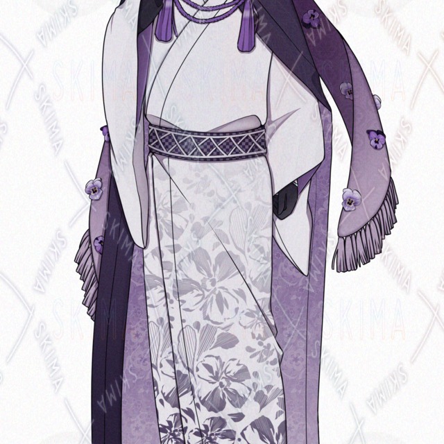 Pansy Kimono Scarf – 9 Expressions + SD 的商品圖片第 2 張