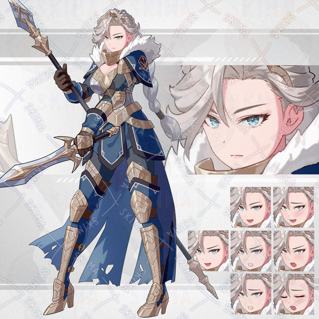 창 단검 갑옷 (표정 8종) 상품 이미지