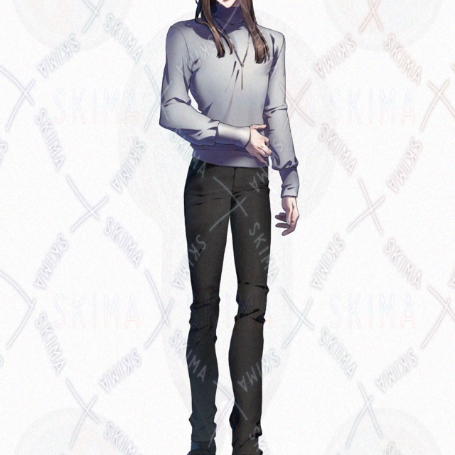 Image 3 of Long Hair Man Pack (5 Expressions, Jacket Included)