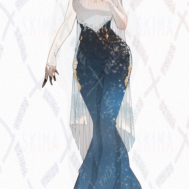 Image 2 of Moon Goddess – 7 Expression Sprite Pack