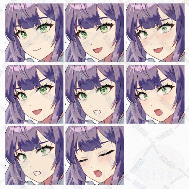 메이드 도끼 트윈테일 (표정 8종 + 무기 차이) 상품 이미지 2번째