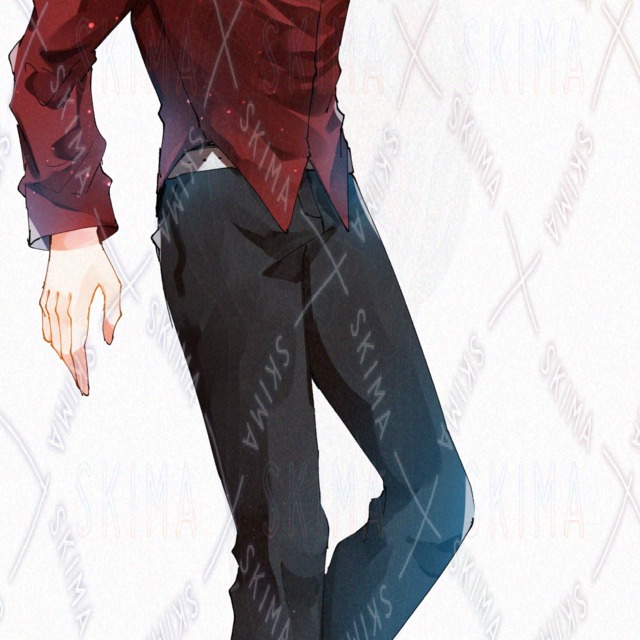 White-Hair Red-Eyes Man: 9 Expression Variations 的商品圖片第 5 張