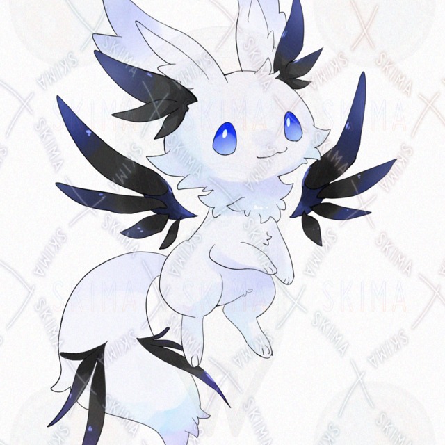 Image 2 of Black-and-White Kemono [9 Expressions]