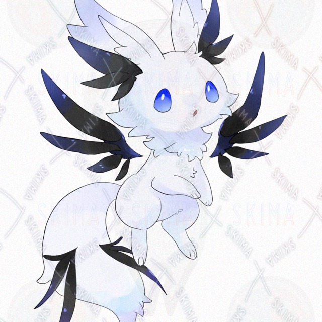 Image 7 of Black-and-White Kemono [9 Expressions]