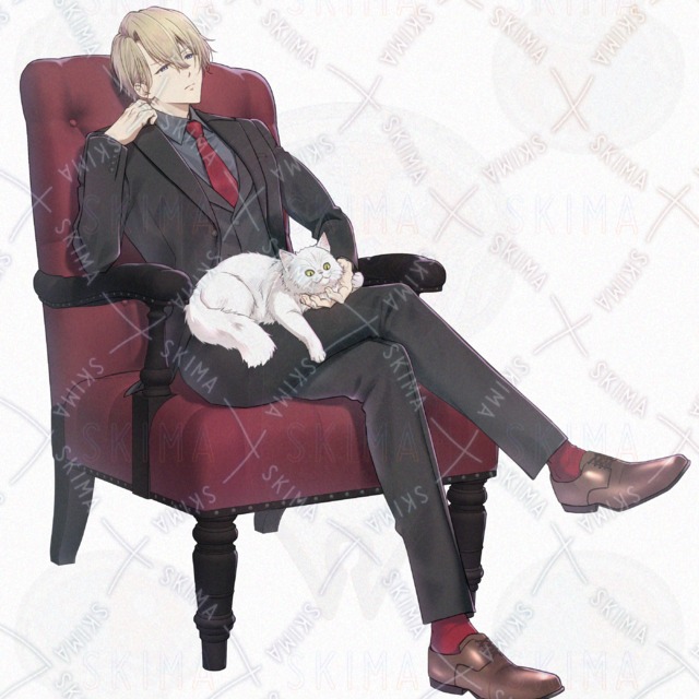 정장 남자와 흰 고양이 표정 7가지 고양이 없는 차이점 상품 이미지 6번째