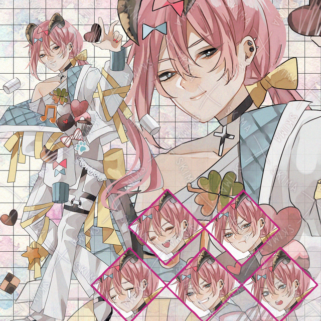 Valentine's Day Devilish Boy Pack (5 Expressions) 的商品圖片