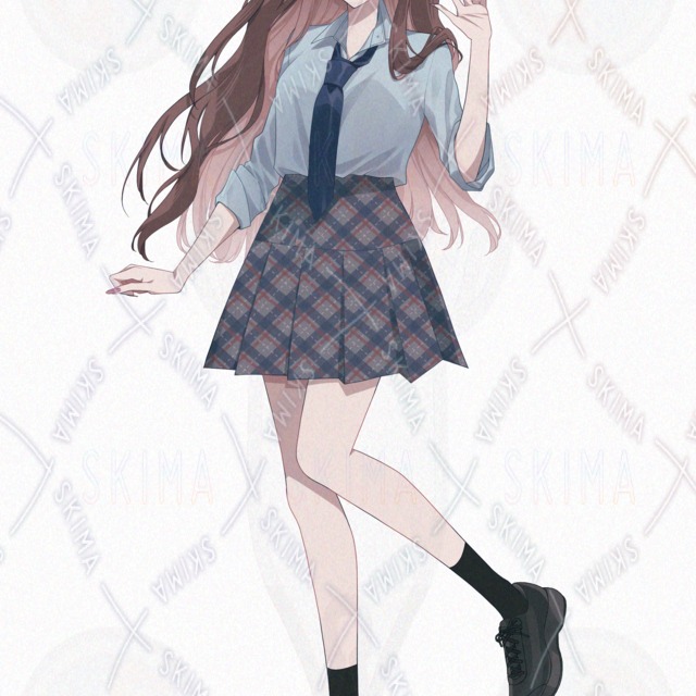 【表情７種】制服の女の子の商品画像4枚目