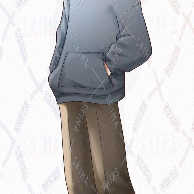 Image 4 of 9 Expressions: Male Standing Illustration 02