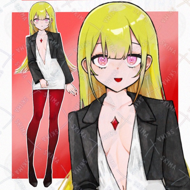 【表情差分8種】金髪の女の子
