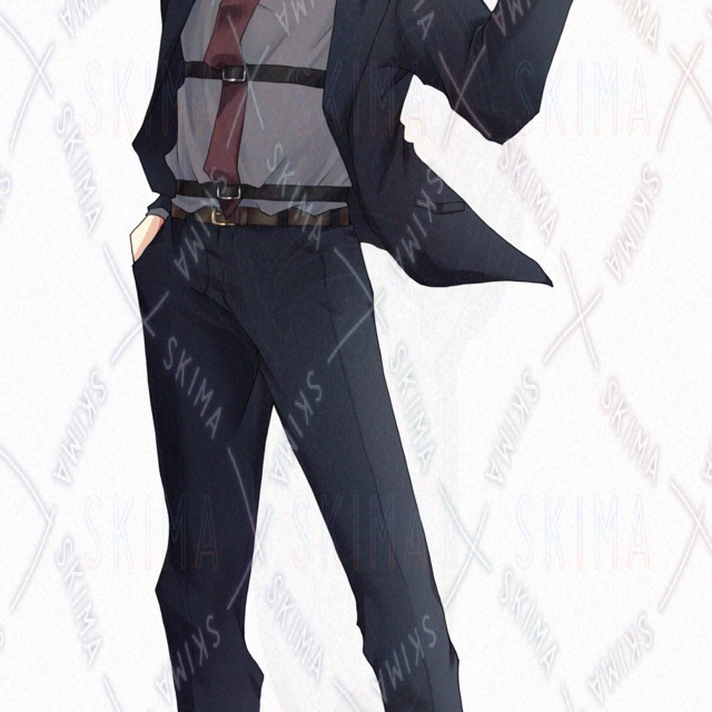 【表情6種】スーツ男性の商品画像5枚目