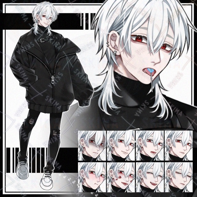 ▶▶ White-Haired Boy Character Sprite Pack (10 Expressions) 的商品圖片