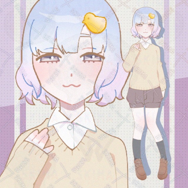 ゆるふわ女子【表情差分2種】