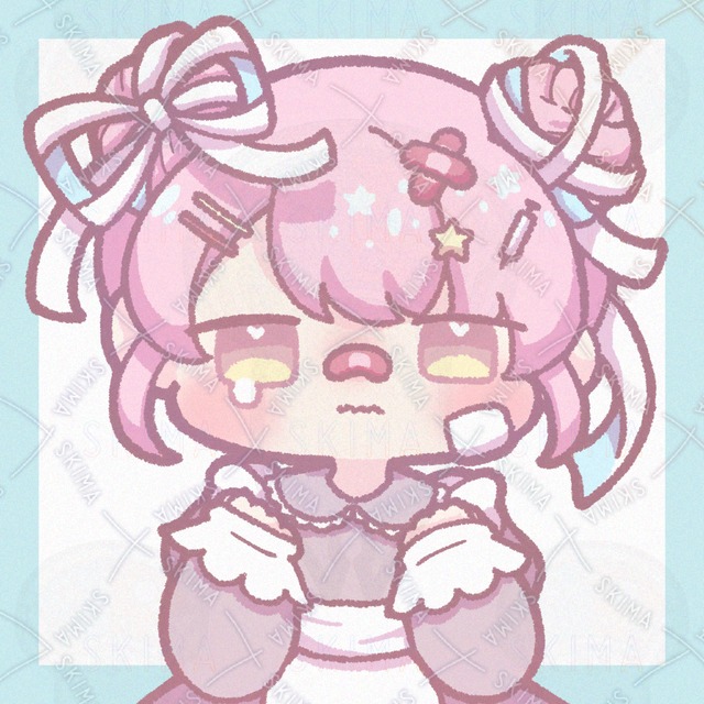 アイコンなどに！ピンクな女の子