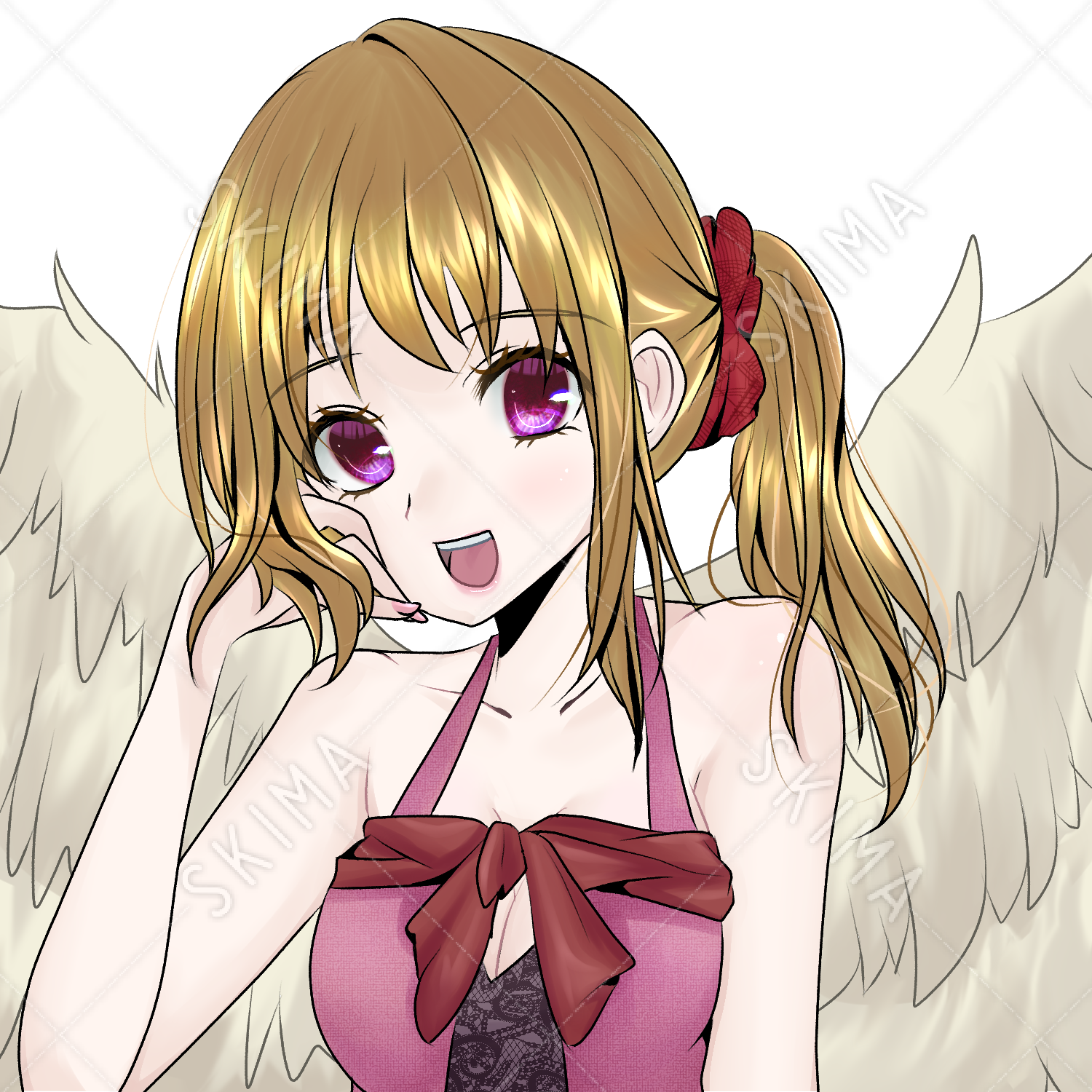 金髪の天使の女の子 アイコン向け スキマ スキルのオーダーメイドマーケット Skima