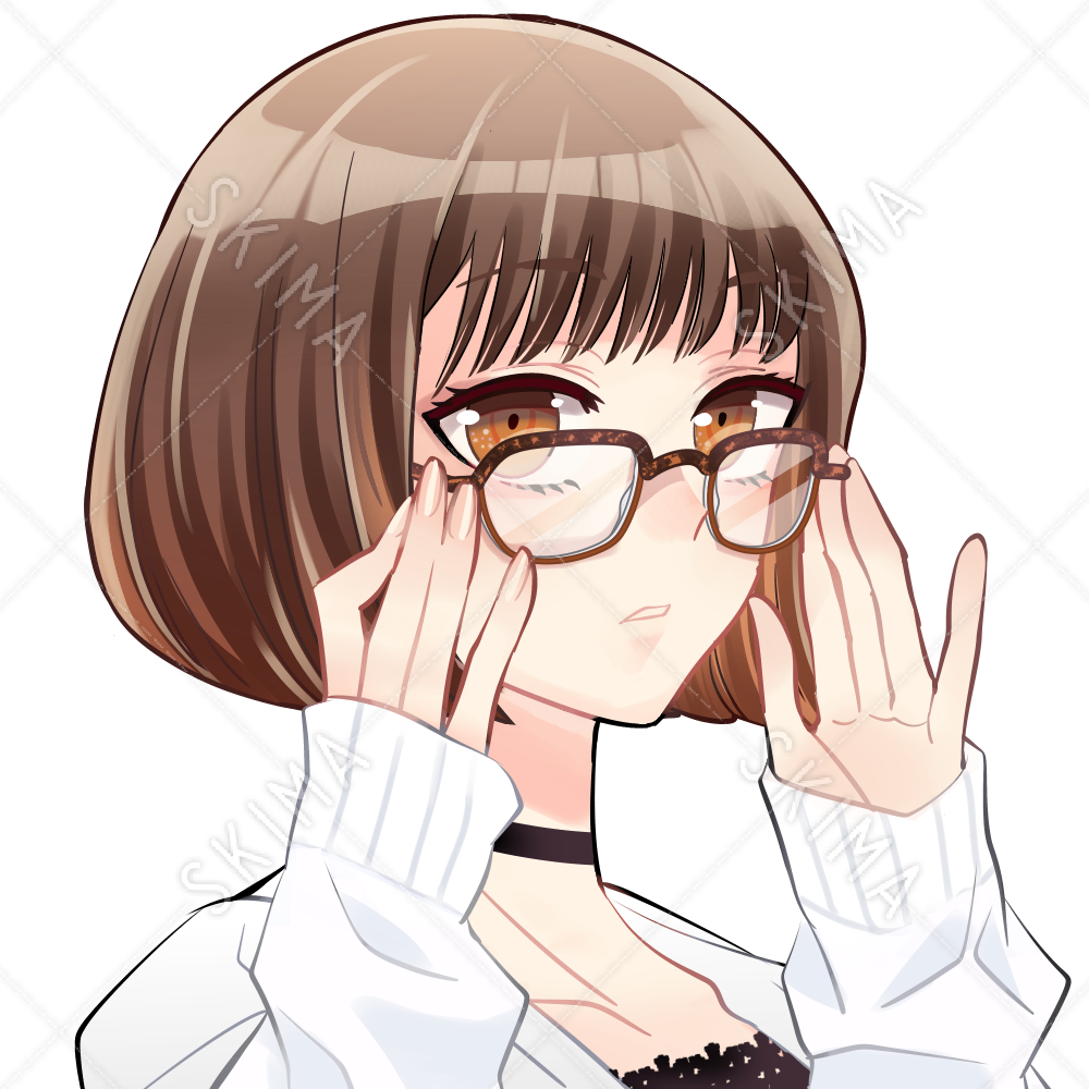 無料でダウンロード 眼鏡 女の子 イラスト 眼鏡 女の子 イラスト フリー
