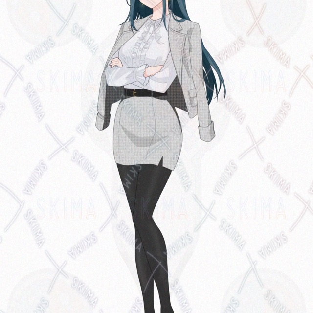 【opt】ツンデレお嬢様なお姉さん 立ち絵イラスト 表情9種の商品画像5枚目