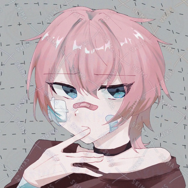 Pink-Haired Boy Social Media Icon 的商品圖片