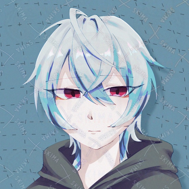 White-Haired Boy Social Media Icon 的商品圖片