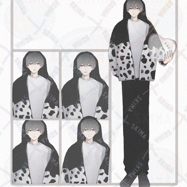 表情差分4種　他4点