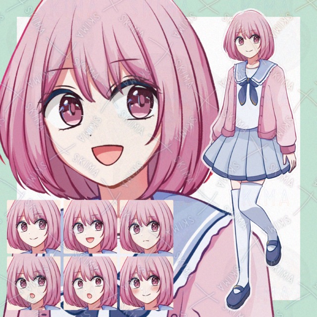 Image of [adopt_006] 6 Facial Expression Variations