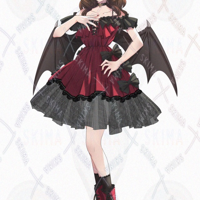 Image 2 of Devil Girl Pack: 5 Facial Expressions, Horns & Wing Variations (Limited-Time Price)