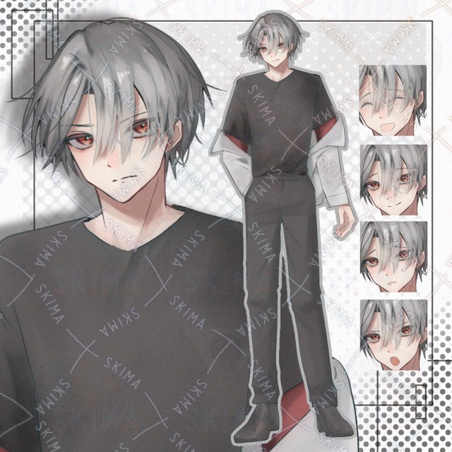 입체화】남성 회색 상품 이미지