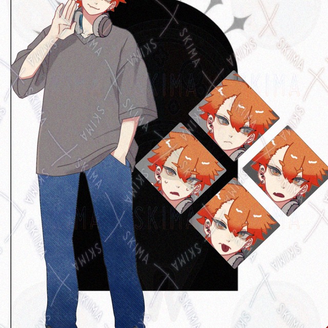 Image of Young Man Standing Illustration [5 Variations]