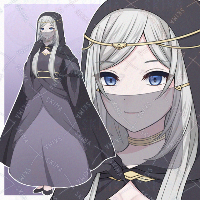 占い師風の女性【表情差分10種】の商品画像