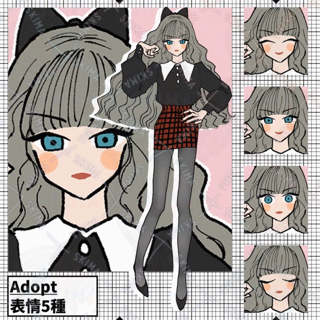 Image of [5 Expressions] Girl in a Tight Skirt