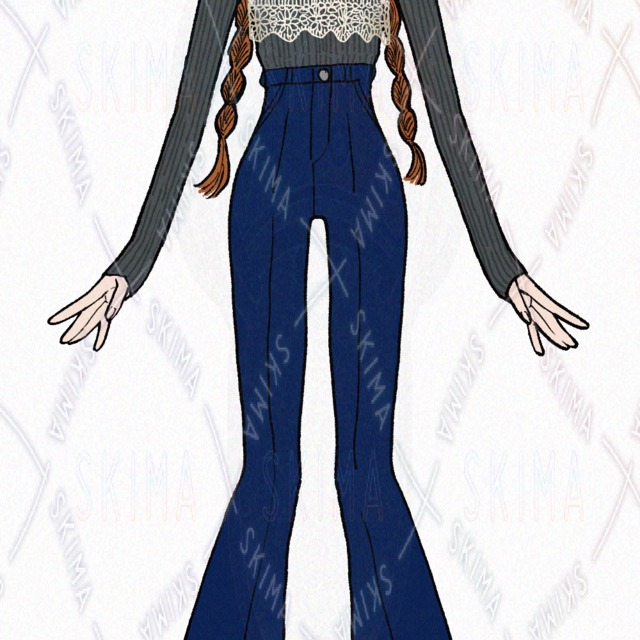 Image 4 of [5 Expressions] Girl in a Knit Bustier