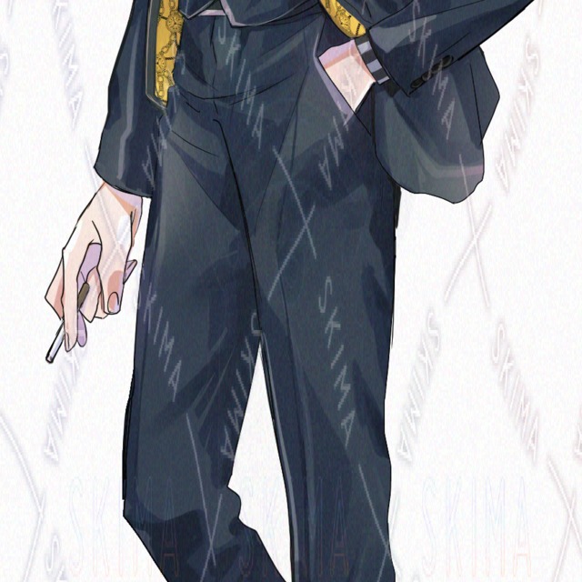 정장을 입은 남자【10가지 표정 상품 이미지 10번째