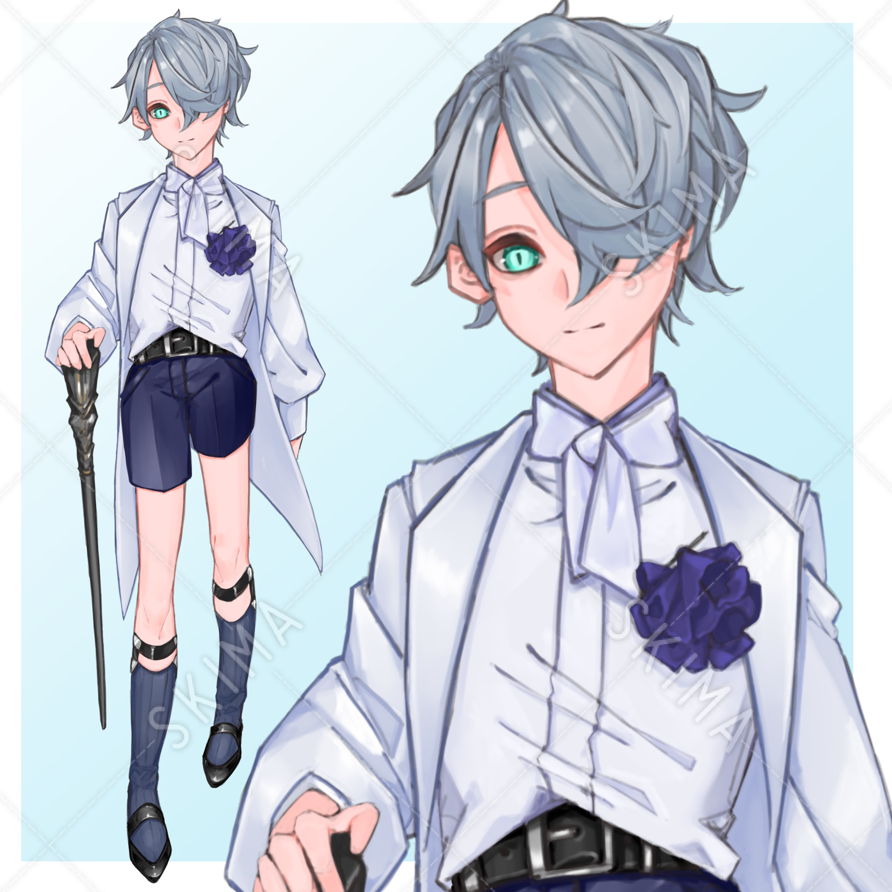 銀髪の少年 スキマ スキルのオーダーメイドマーケット Skima