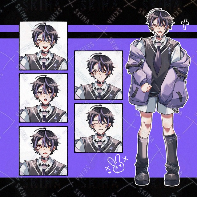 지뢰계 남자 보라색 상품 이미지