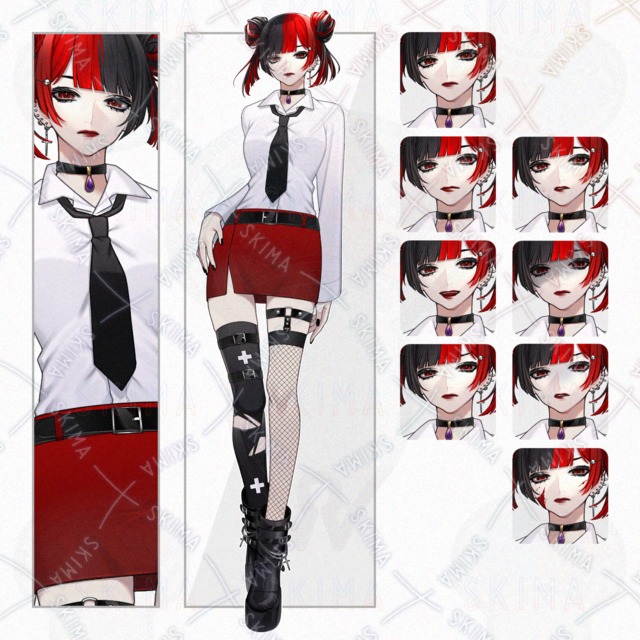 adopt_543【8가지 표정】표정 8종 상품 이미지