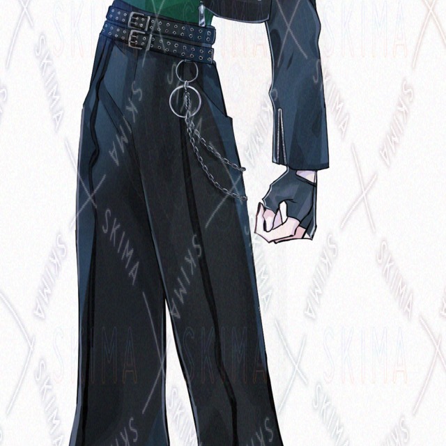 鉄パイプをもった青年【表情10種】の商品画像10枚目