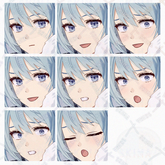 전술薙刀 (표정 8종 + 마스크 차이) 상품 이미지 2번째